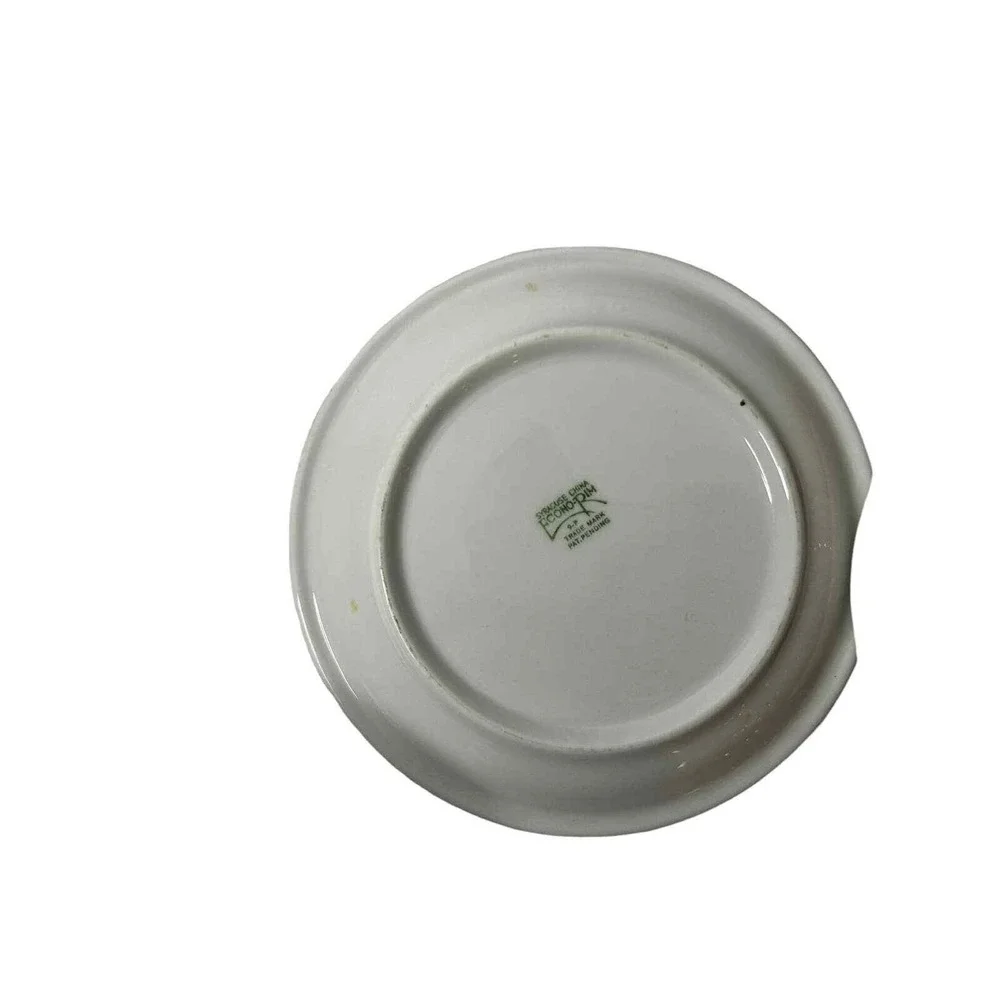 Syracuse China‎ Restaurant ware  econo trim with green floral 4 dessert plates
